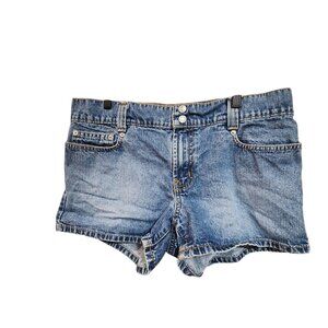Vintage Ralph Lauren Womens Denim Belted 3" Shorts  Blue Casual Cotton